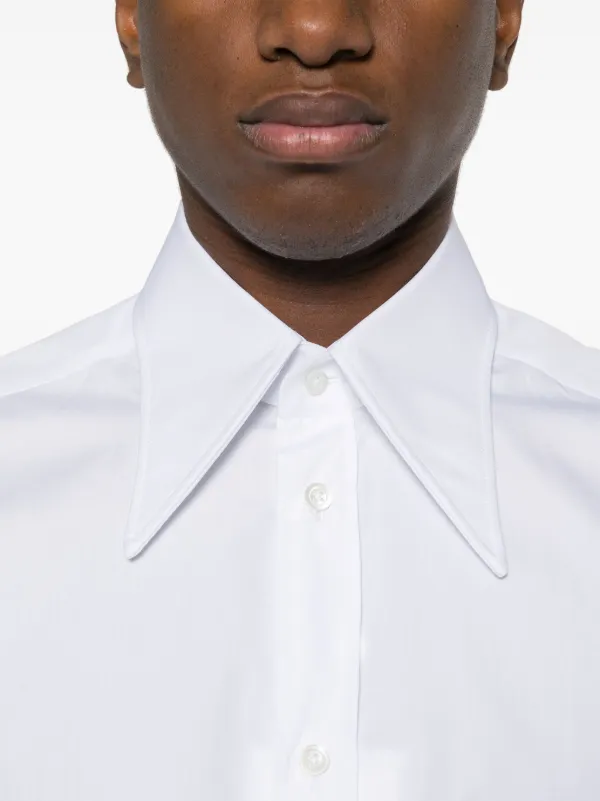 Tシャツ・カットソー Maison Margiela White poplin shirt (SI0DL0001S52245 100) White poplin shirt – G&B