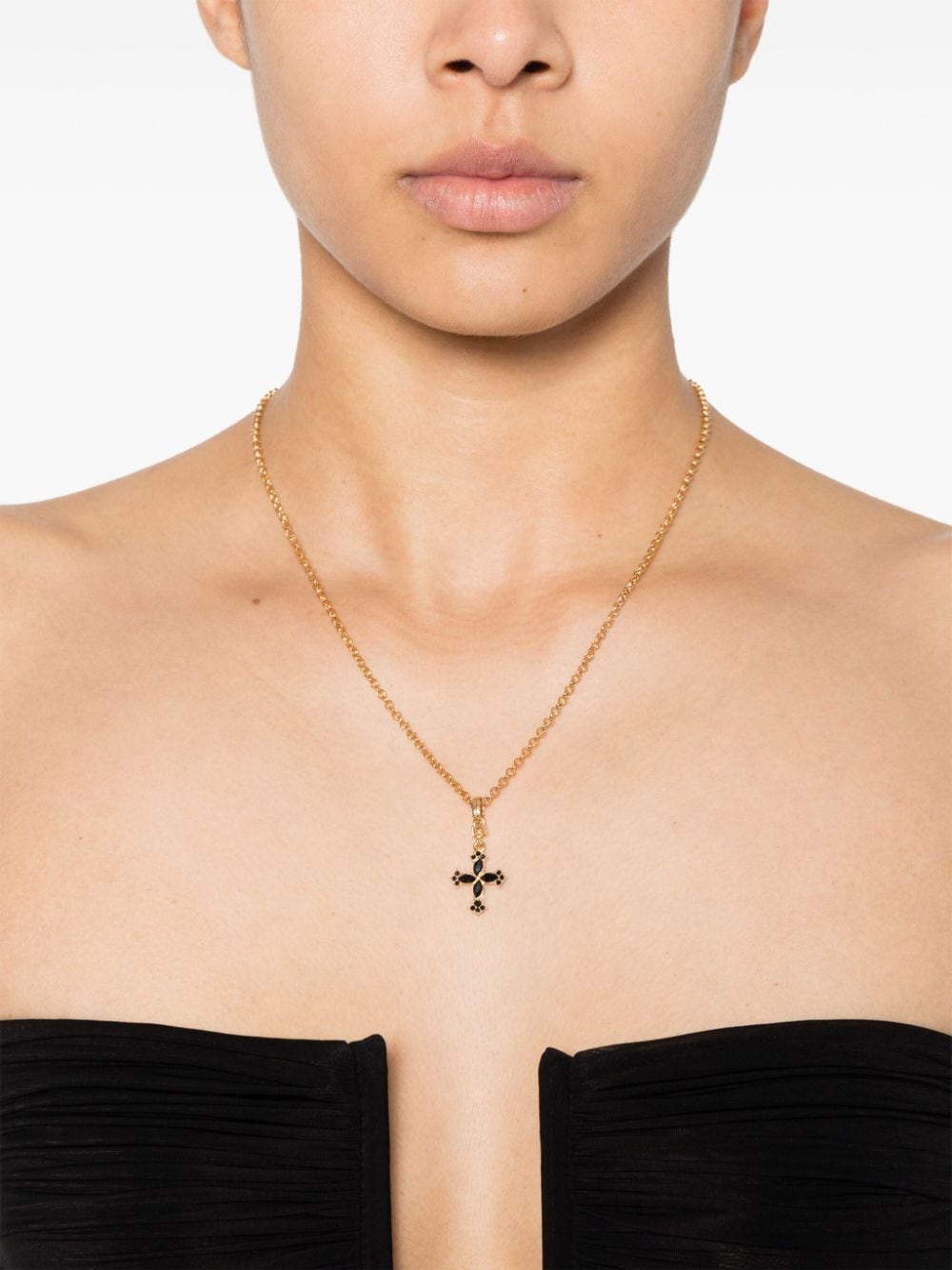 Image 2 of Dolce & Gabbana cross-pendant hain necklace