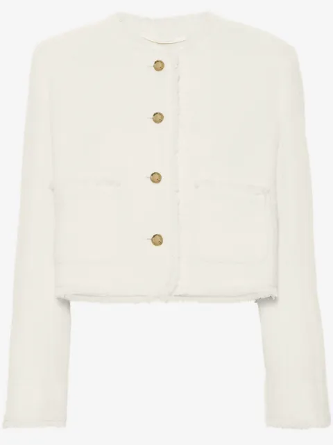Miu Miu single-breasted tweed jacket