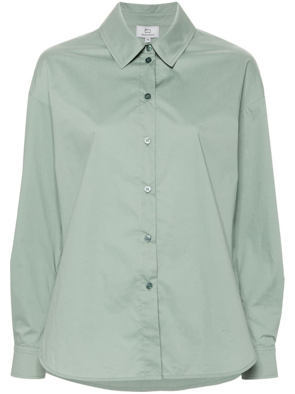 Woolrich Popeline blouse Groen