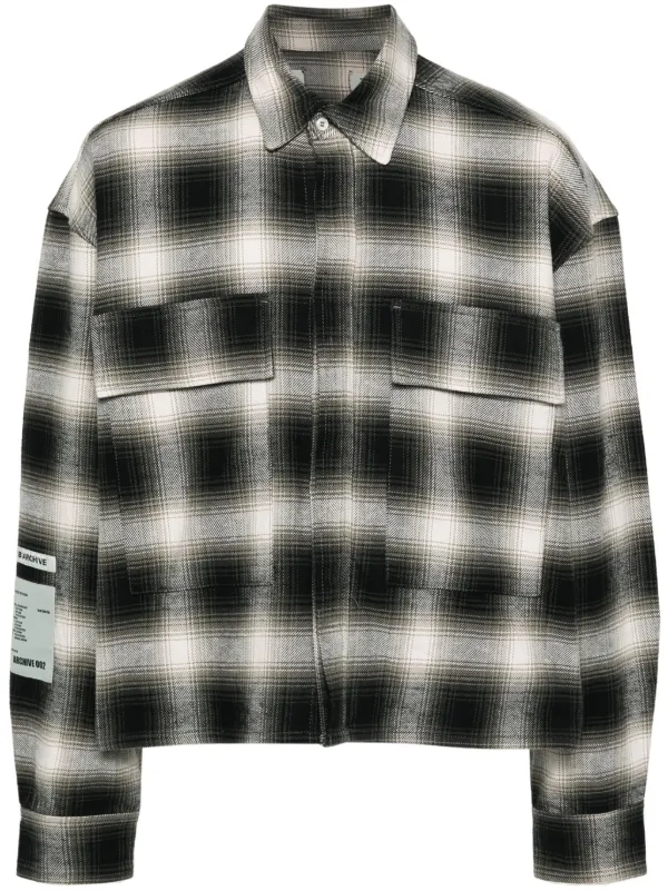 B1ARCHIVE チェック シャツ | グレー | FARFETCH JP