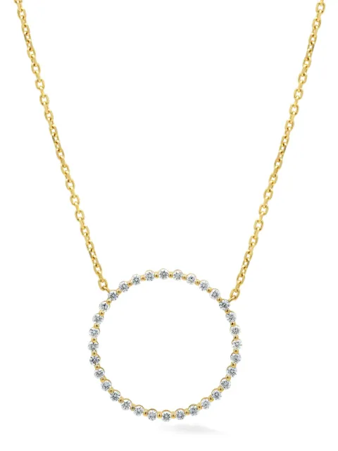 Lark & Berry 14kt yellow gold Modernist diamond pendant necklace
