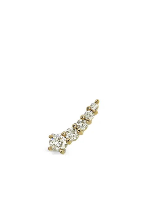 Lark & Berry arete Shooting Star en oro amarillo de 14kt con diamante
