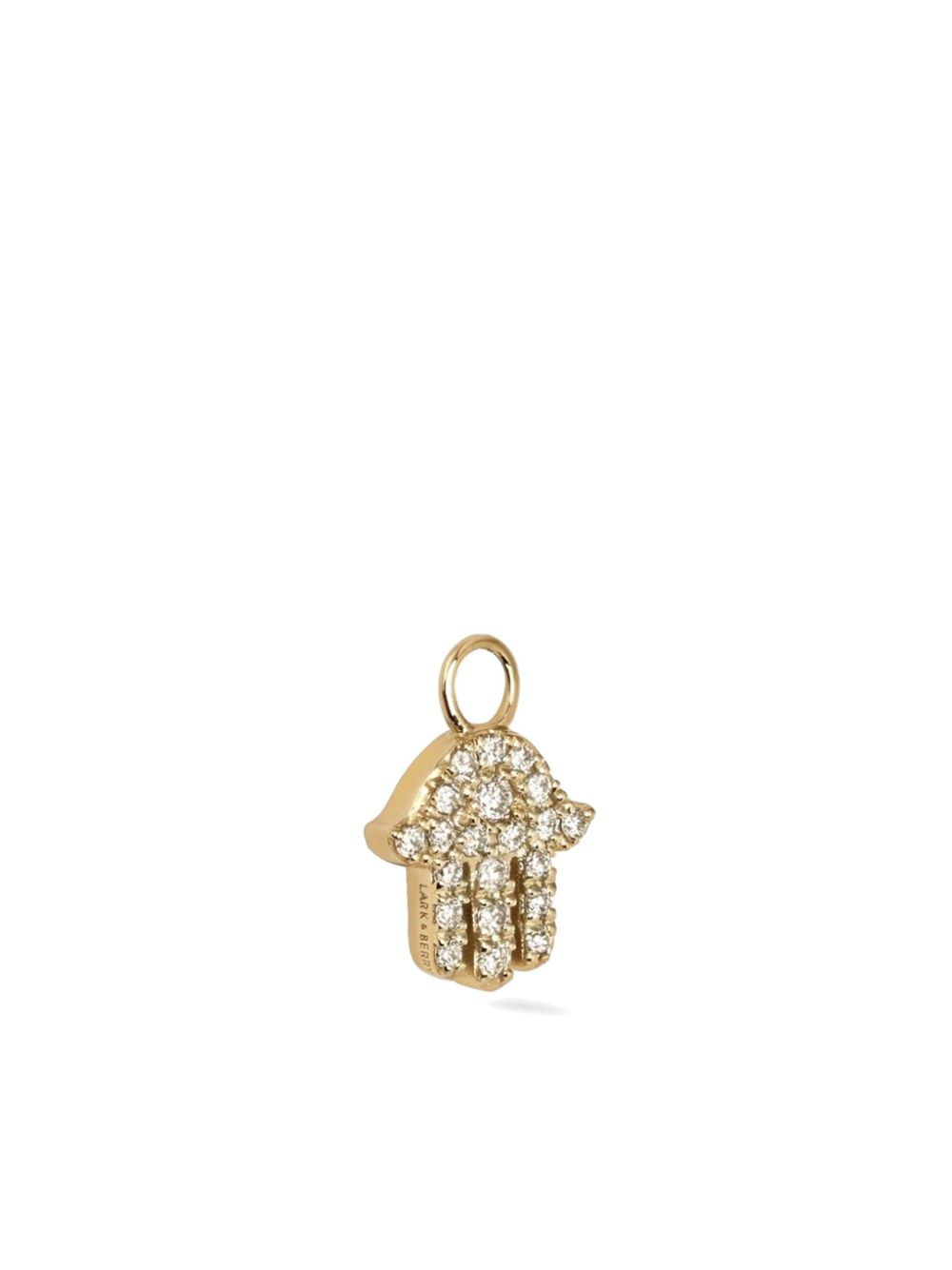 Lark & Berry 9kt yellow gold Hand Of Fatima diamond charm