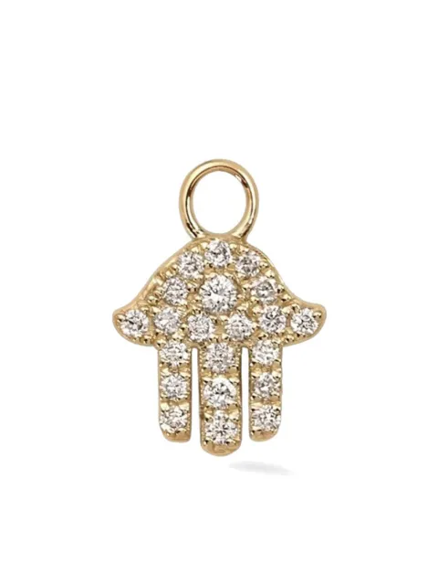 Lark & Berry 9kt yellow gold Hand Of Fatima diamond charm