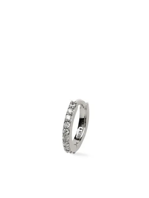Lark & Berry arracada Modernist mediana en oro blanco de 14kt