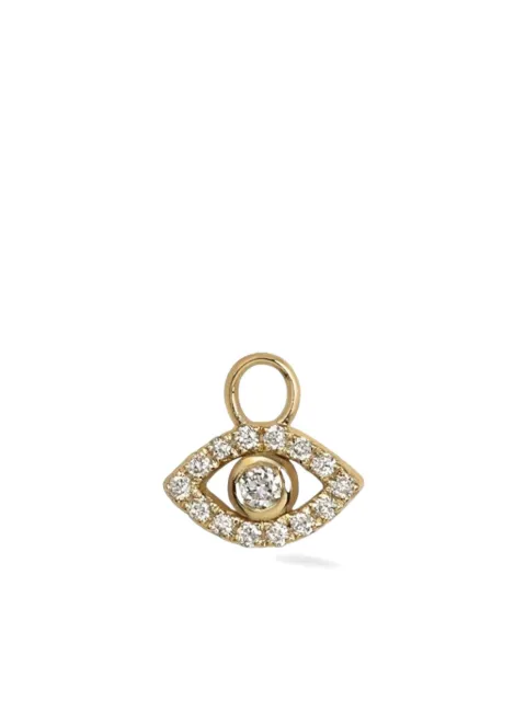 Lark & Berry 9kt geelgouden Entrancing Eye bedel met diamant