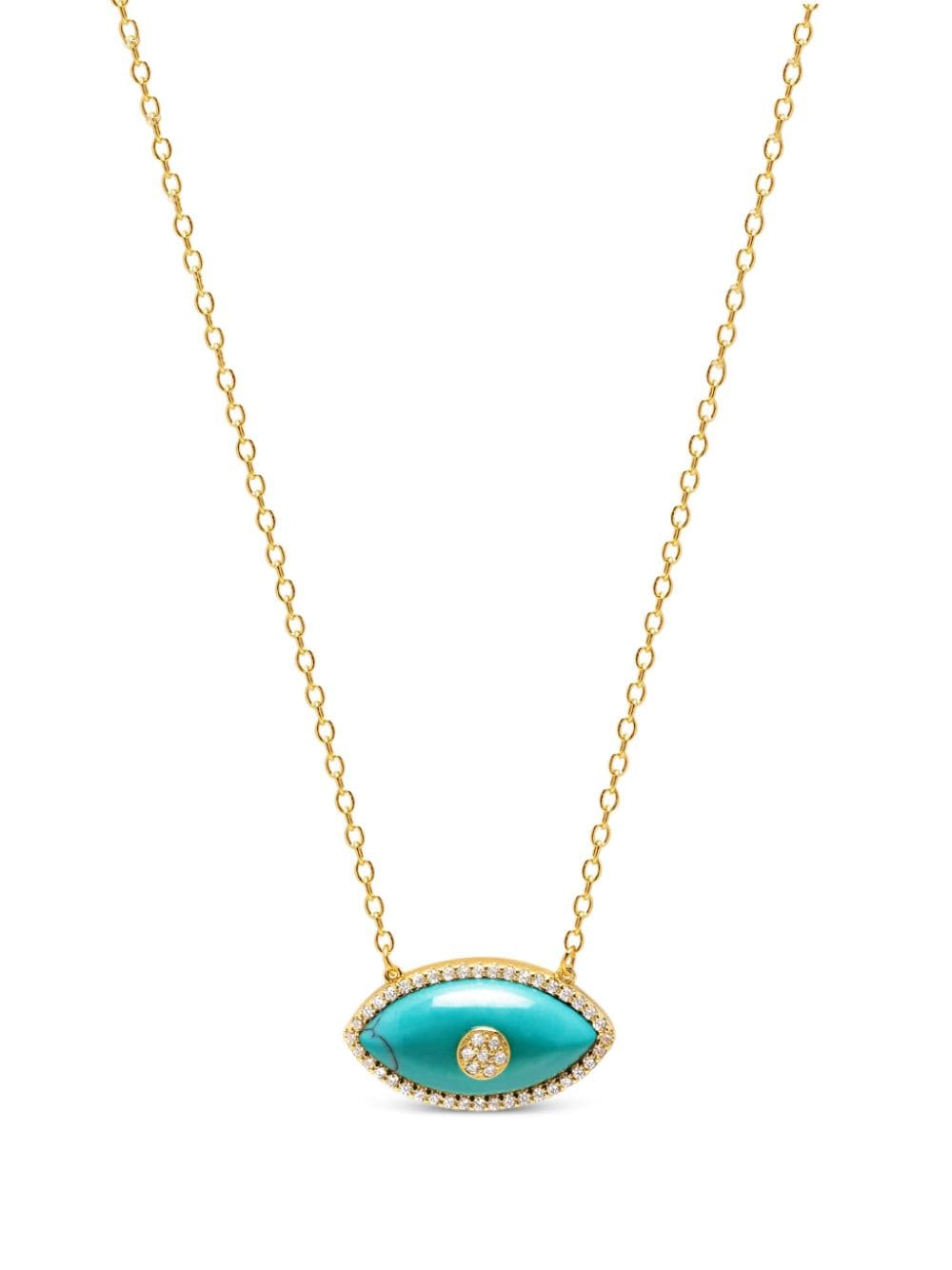 Nialaya Jewelry Evil Eye chain necklace - Oro