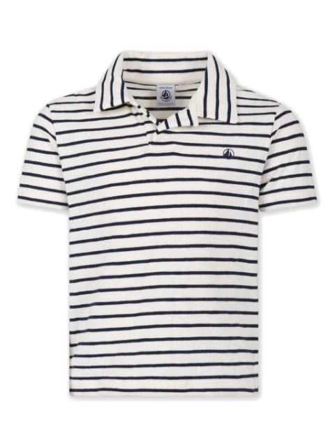 Petit Bateau striped cotton polo shirt