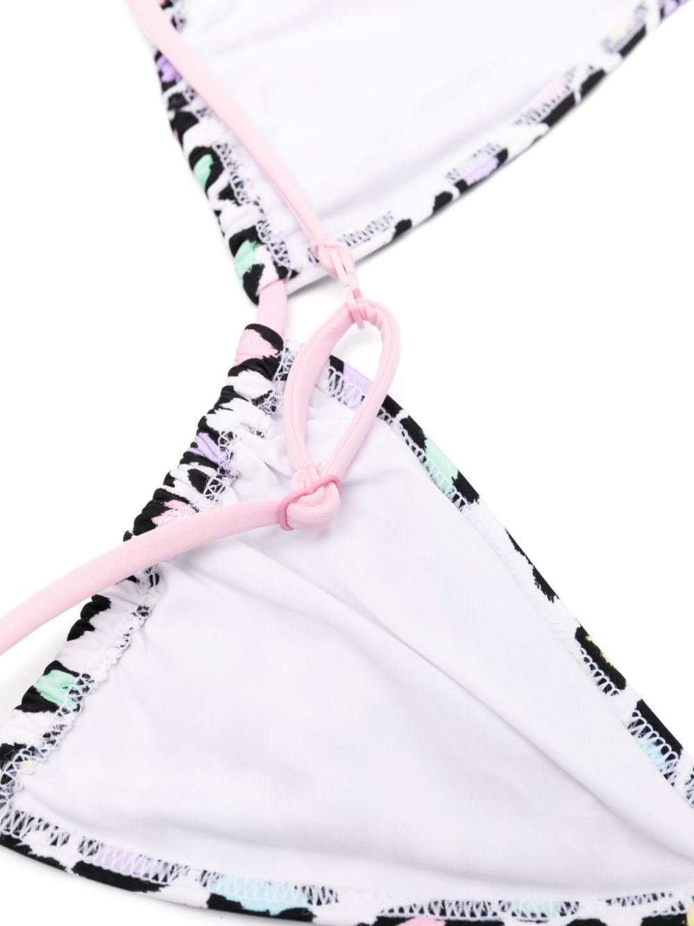 Shop Mc2 Saint Barth Leopard-print Bikini In White