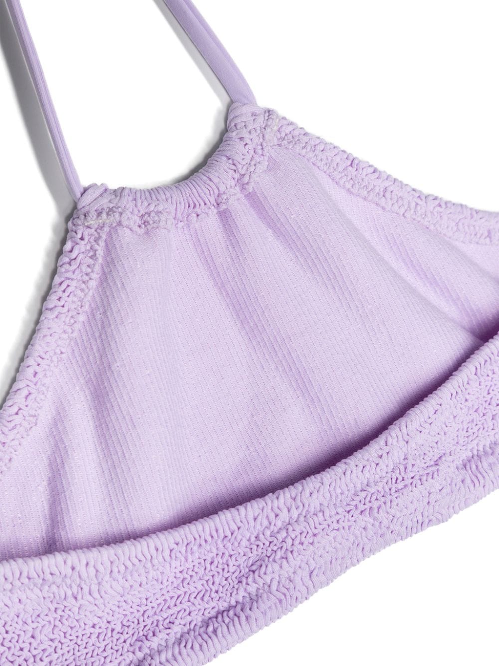 Shop Mc2 Saint Barth Crinkled-detail Bikini In Purple