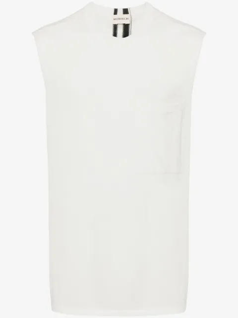 MORDECAI stripe-detail sleeveless jumper
