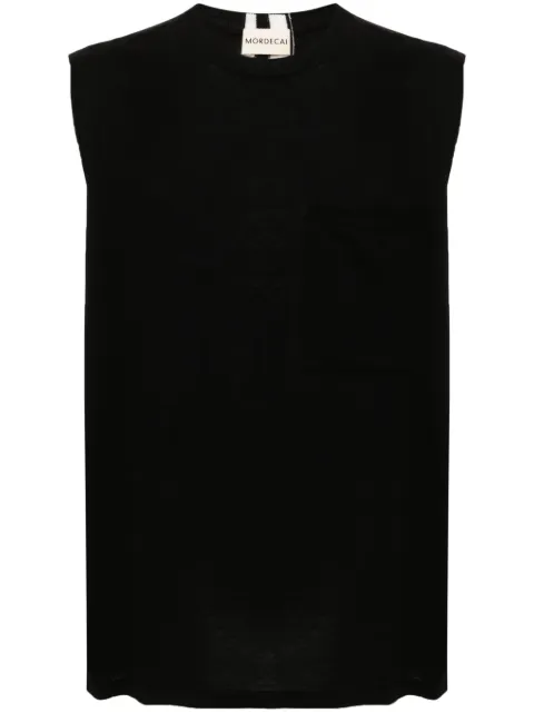 MORDECAI fine-knit sleeveless jumper