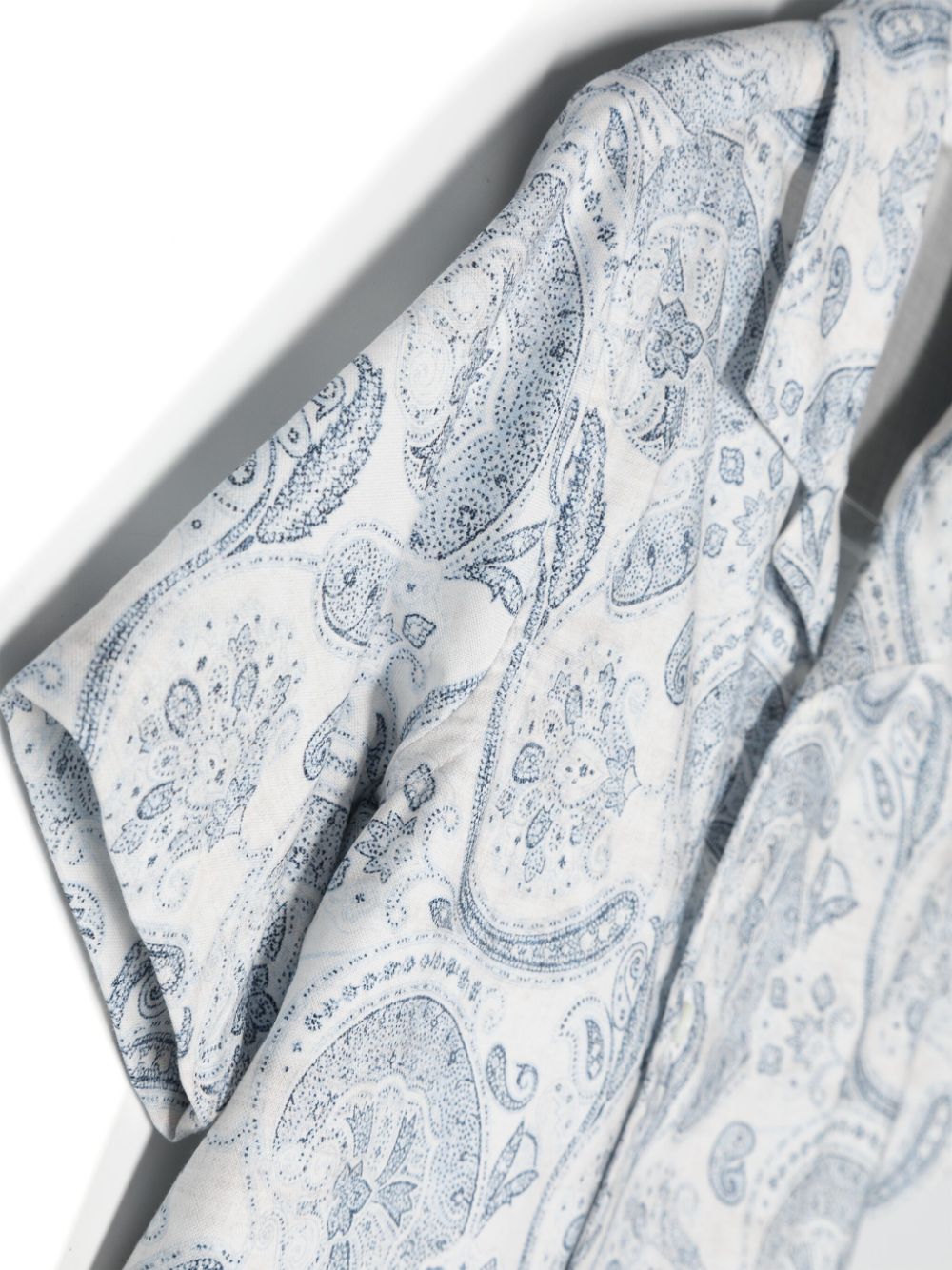 Shop Brunello Cucinelli Paisley-print Cotton Shirt In White