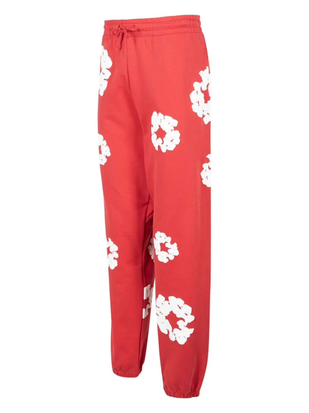 Shop Denim Tears Cotton Wreath-print Track Pants In Red