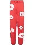 Denim Tears Cotton Wreath-print track pants - Red