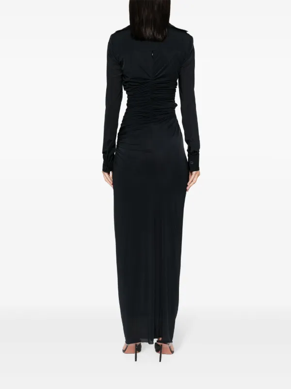 venus long sleeve black dress VENUS LONG SLEEVED BLACK COCTAIL DRESS TWIST NECK SIZE SMALL PETITE