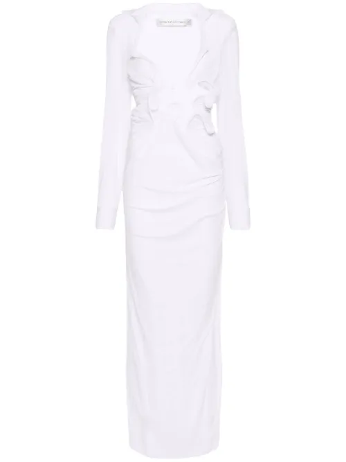 Robe longue à col v profond - Christopher Esber - Modalova