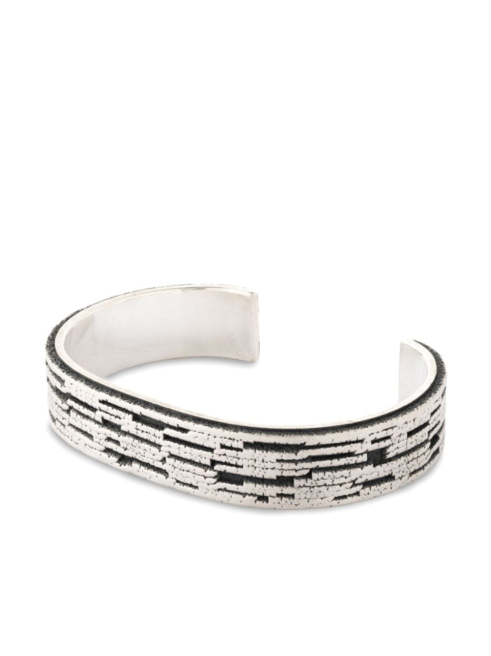 Shop Mosais Ros-160 Cuff Bracelet In Silver