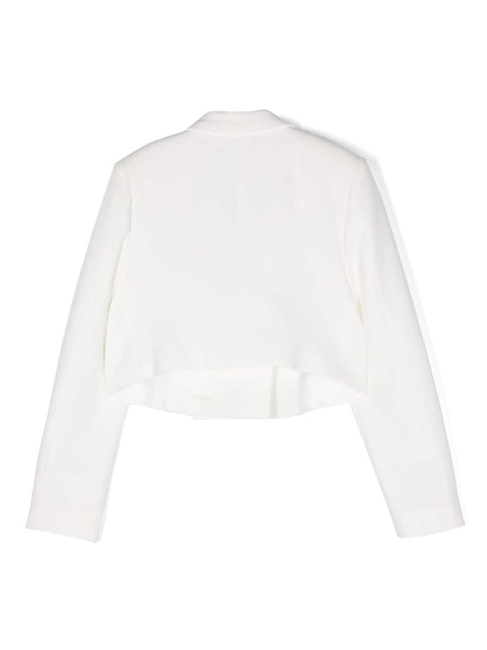 Shop Miss Grant Double-breasted Blazer In White