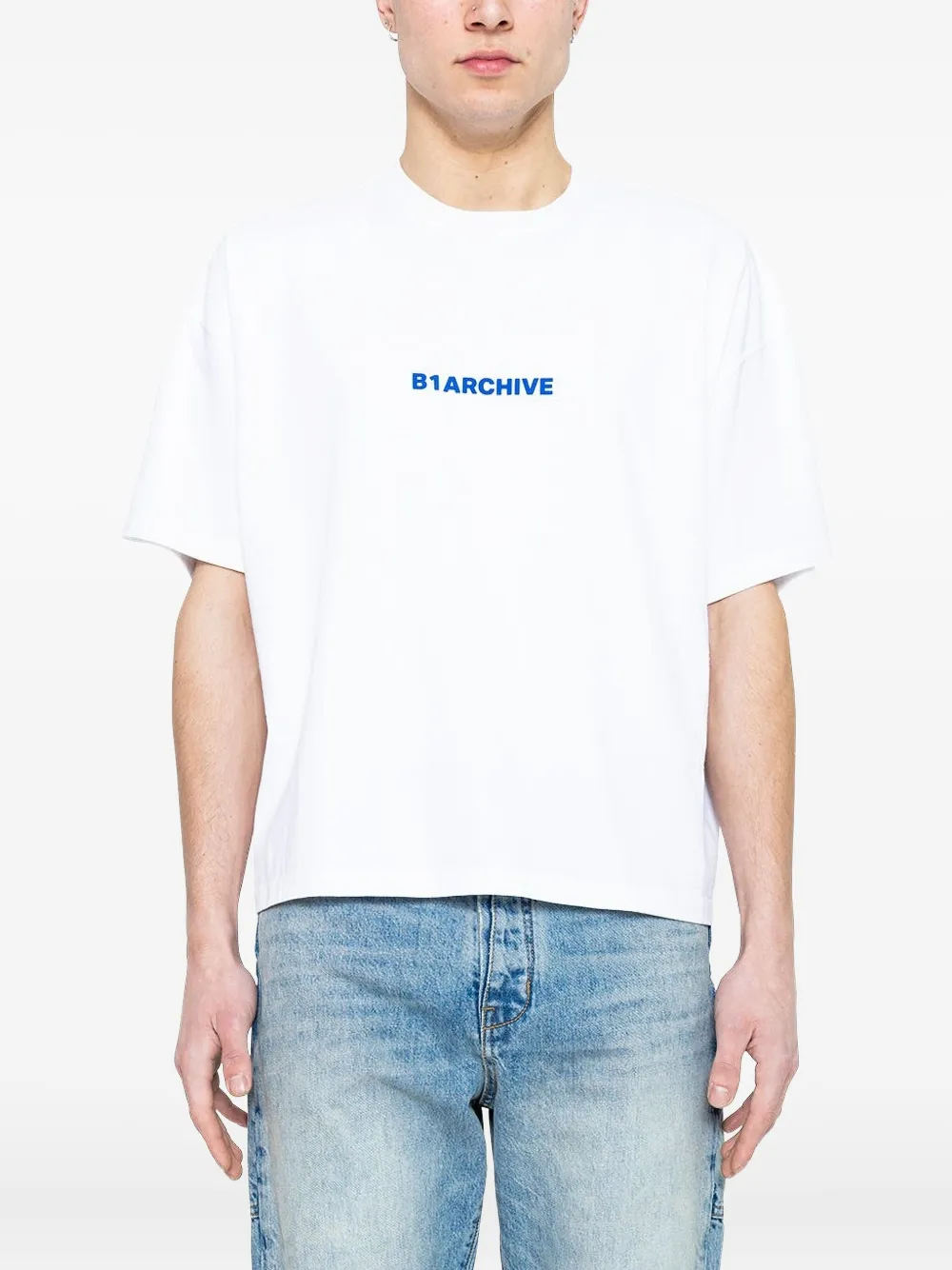 B1archive クルーネック Tシャツ In White