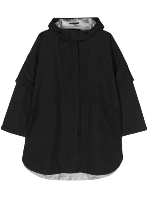 Herno manteau-cape à capuche