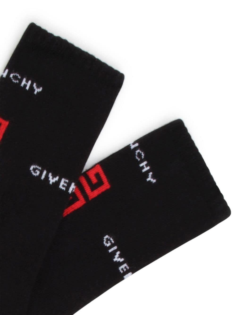 Givenchy Kids logo-jacquard socks - Zwart