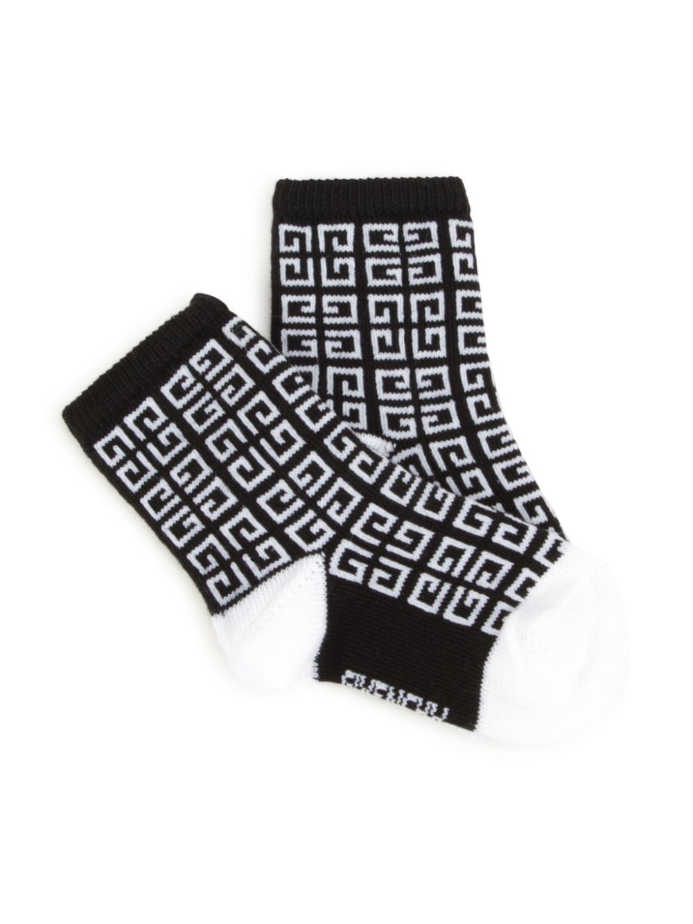 Givenchy Kids logo-jacquard socks (pack of two) - Zwart