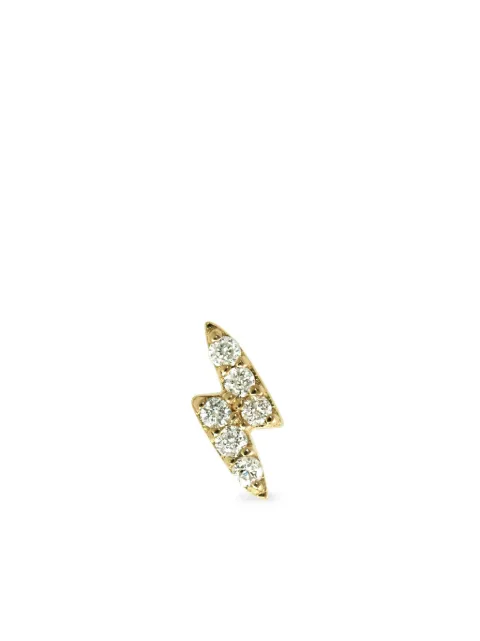 Lark & Berry puce d'oreille Lightning en or 14ct ornée de diamants