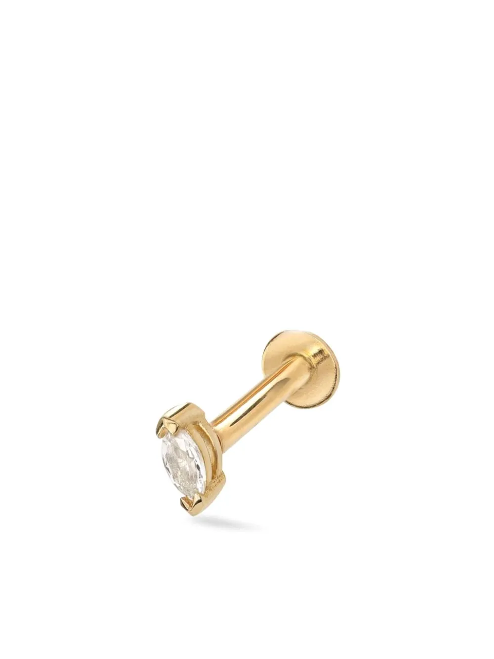 14kt Yellow Gold Veto Sapphire Earring