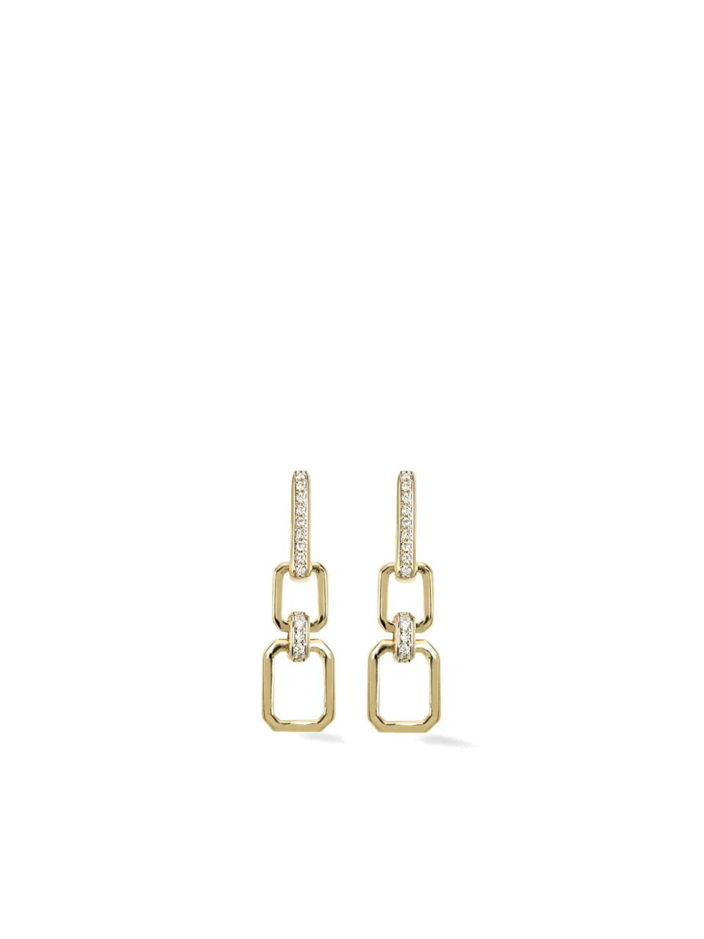 Lark & Berry Nexus ダイヤモンド ドロップピアス 14Kイエローゴールド - ゴールドトーン Lark & Berry Nexus ダイヤモンド ドロップピアス 14Kイエローゴールド - ゴールドトーン
