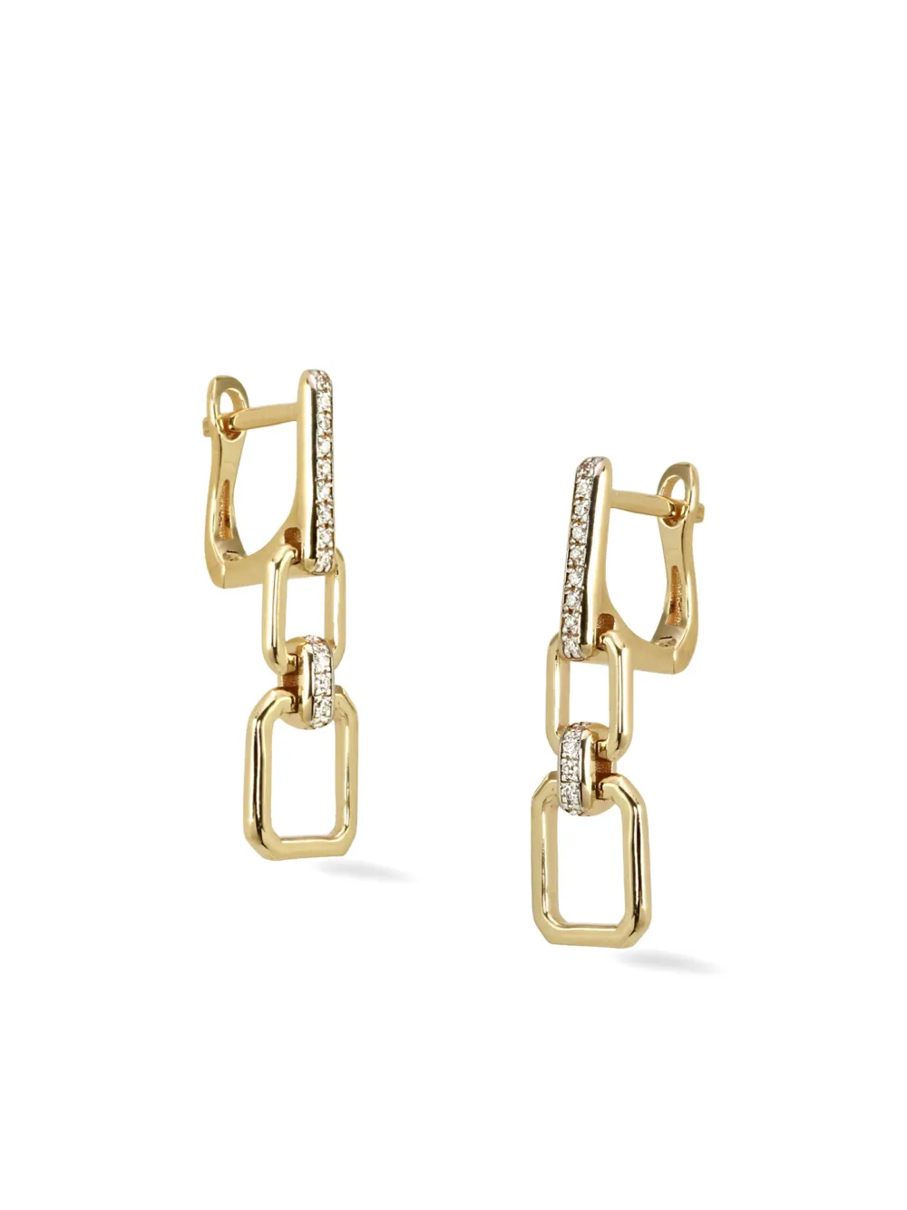 Lark & Berry 14kt yellow gold Nexus diamond drop earrings | Fine Jewelry | Image 2