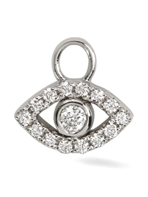Lark & Berry arete Entrancing Eye en oro blanco de 9kt con diamante