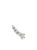 Lark & Berry 14kt white gold Shooting Star diamond stud earring - Silver