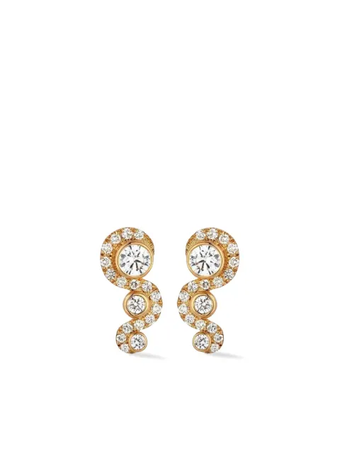 Lark & Berry 18kt gold Wave diamond earrings