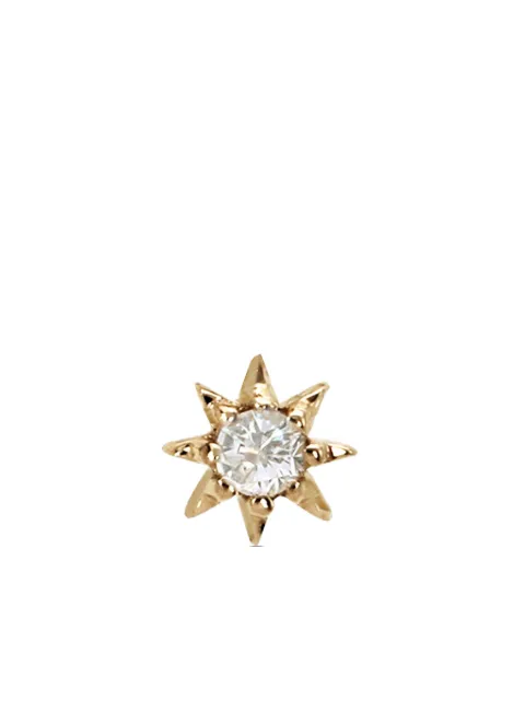 Lark & Berry Orecchino Interstellar Starburst in oro giallo 14kt con diamante