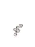 Lark & Berry 14kt white gold Trio diamond earring - Silver