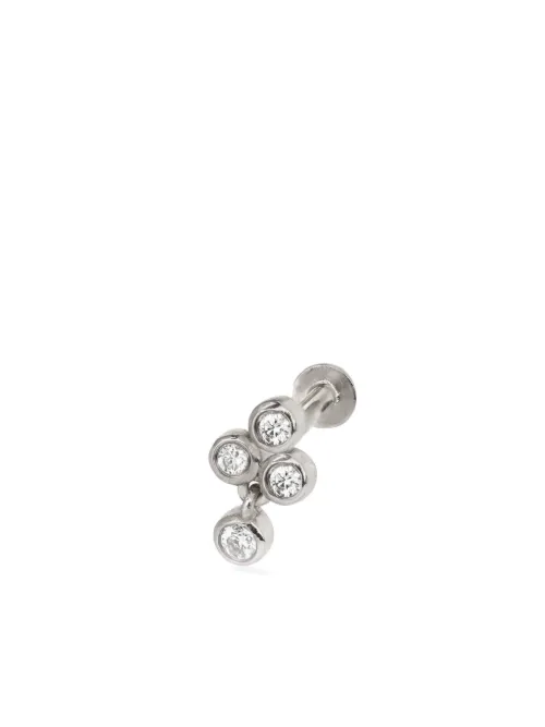 Bague Trio en or blanc 14ct - Lark & Berry - Modalova