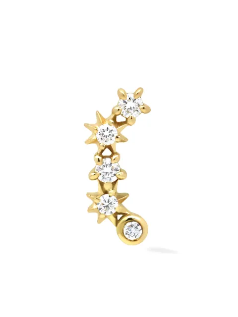 Lark & Berry Orecchini a bottone in oro giallo 14kt con diamanti