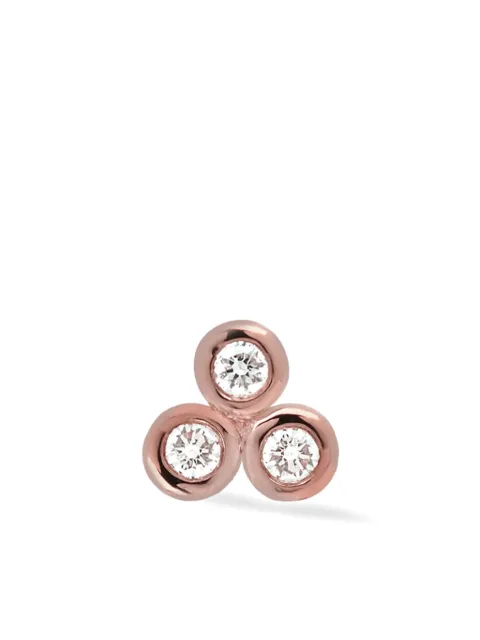 Lark & Berry arete Trio en oro rosa de 14kt con diamantes