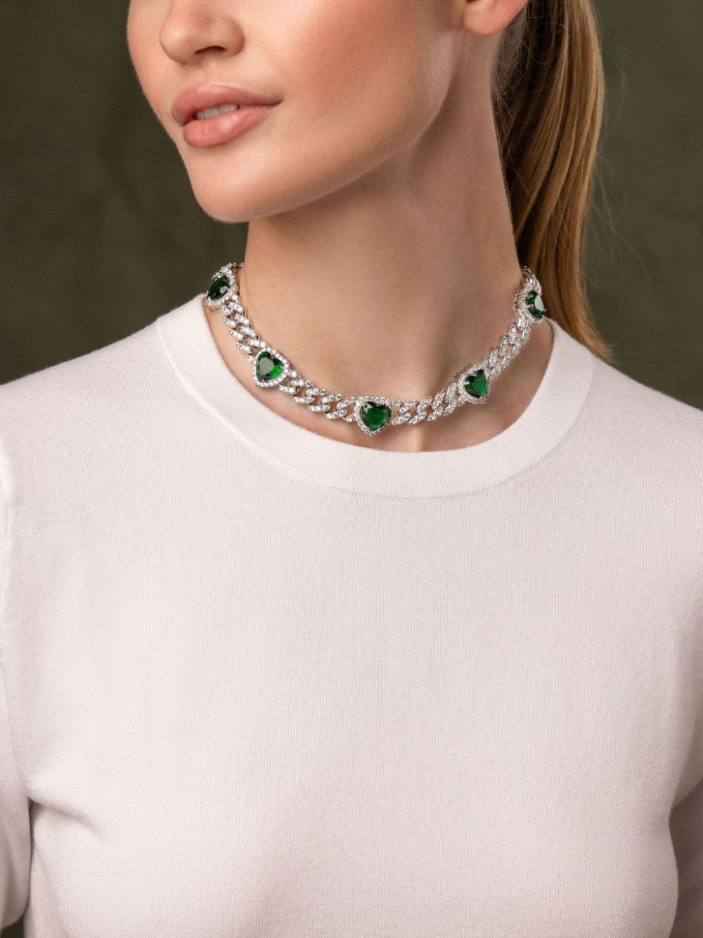 Affordable Marni crystal-embellished choker chain necklace Women