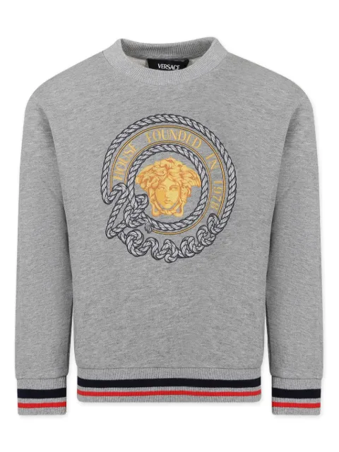 Versace Kids Medusa-Head cotton sweatshirt