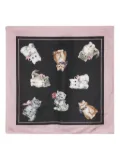 Vivetta cat-print scarf - Black