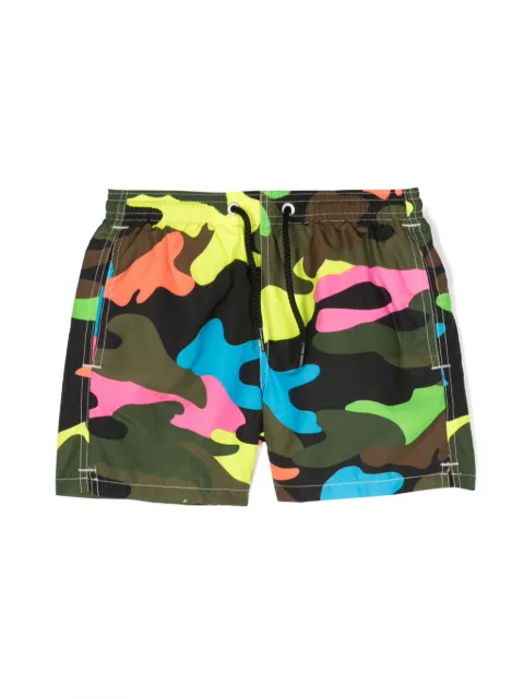 MC2 Saint Barth Kids Badeshorts mit Camouflage-Print