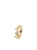 Lark & Berry 14kt yellow gold small Veto diamond and sapphire hoop earring
