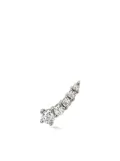 Lark & Berry 14kt white gold Shooting Star diamond stud earring - Silver