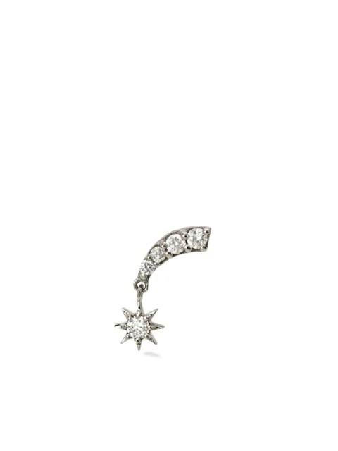 Lark & Berry 14kt white gold Starburst diamond stud earring