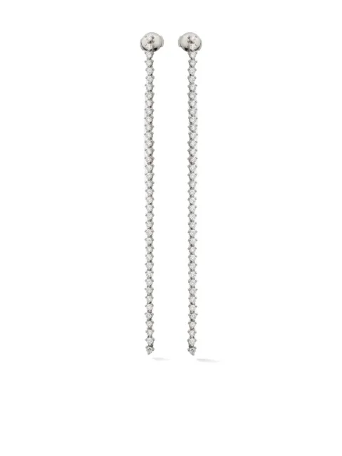 Lark & Berry 14kt gold Modernist Tennis diamond earrings