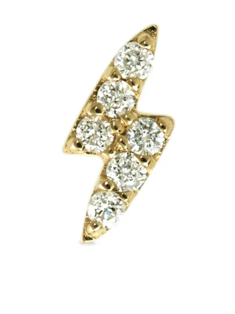 Lark & Berry 14kt yellow gold Lightning Strike diamond stud earring