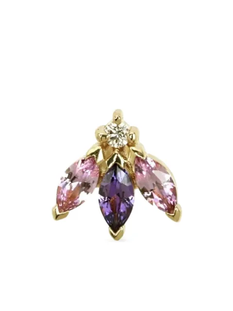 Lark & Berry 14kt yellow gold Blossom sapphire earring